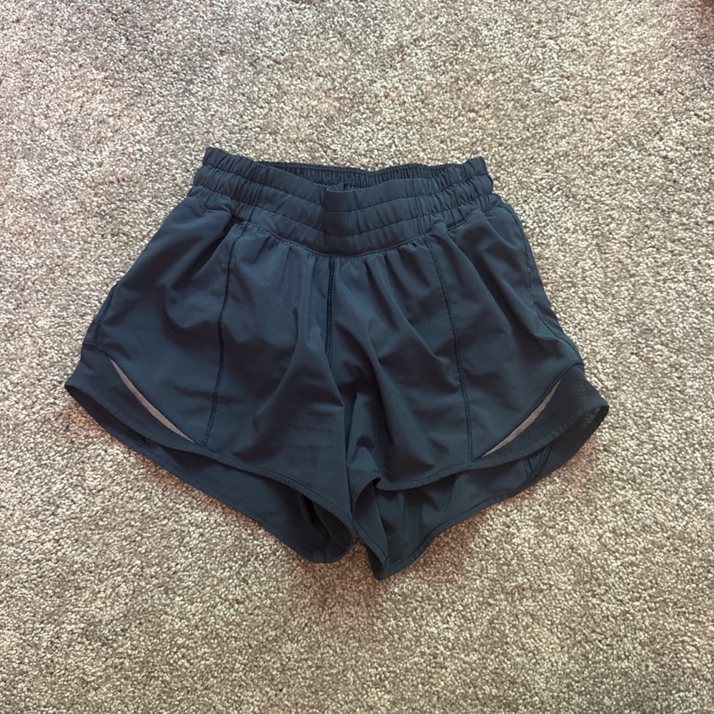 Lululemon Navy Blue Shorts Lightweight Elastic Waist